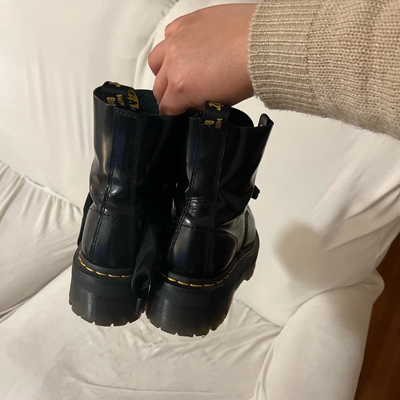 MOLLY WOMEN'S LEATHER PLATFORM BOOTS - Picture 4 of 7